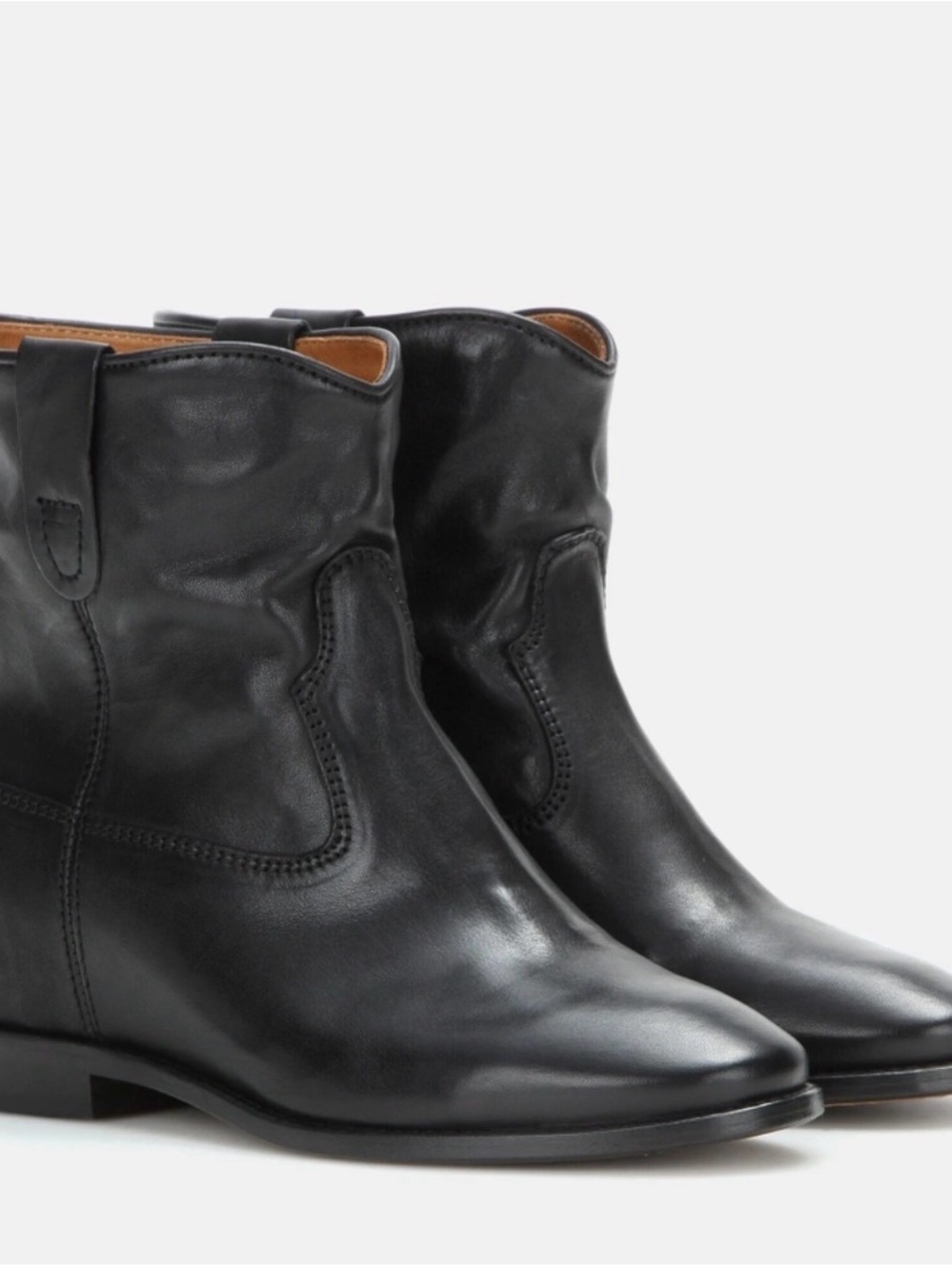 Isabel Marant Crisi Boot, Leather Ankle Boots, 39 EU
